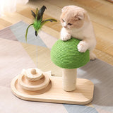 Pet Tree Scratcher with rolling wood balls