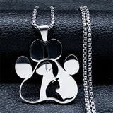 Pet Paw Pendant Necklace