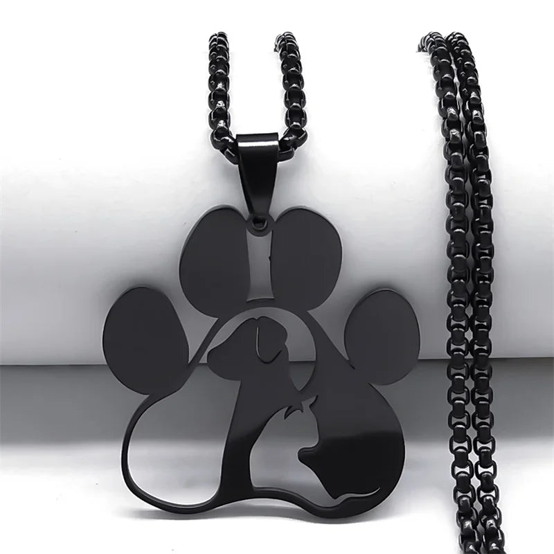 Pet Paw Pendant Necklace