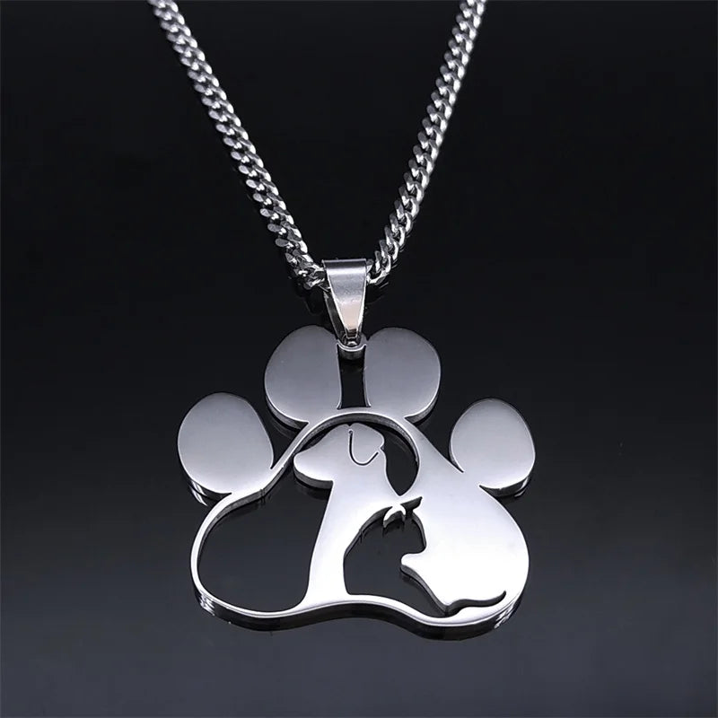 Pet Paw Pendant Necklace