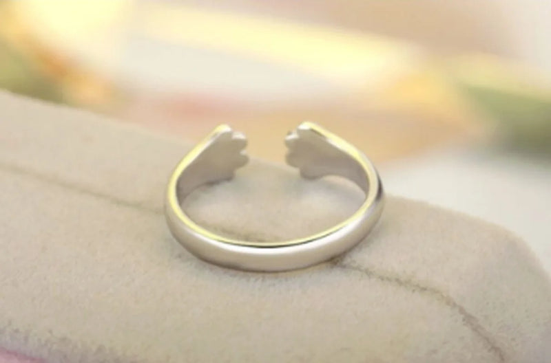 Bear Paw Open Ring - Adjustable Trendy Jewelry for Everyday Wear