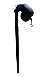 DogKeeper leash holder pole in upright position on white background