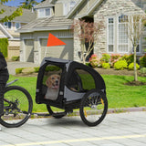dog bicycle trailer with reflectors
