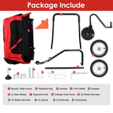 2-in-1 pet bike trailer and stroller