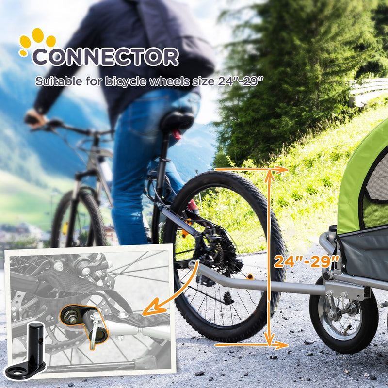 2-in-1 dog bike trailer