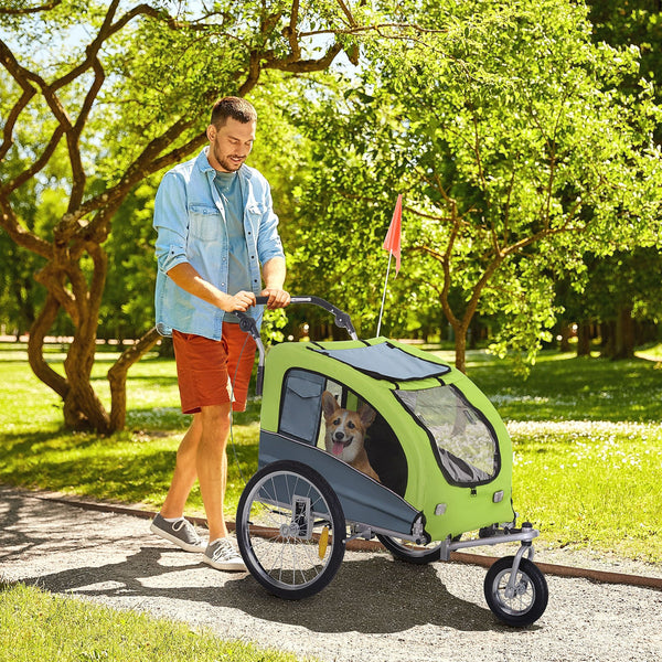 2-in-1 dog bike trailer