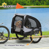 dog bicycle trailer with reflectors