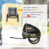 dog bicycle trailer with reflectors